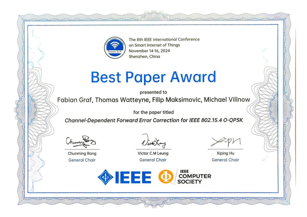 Best Paper Award